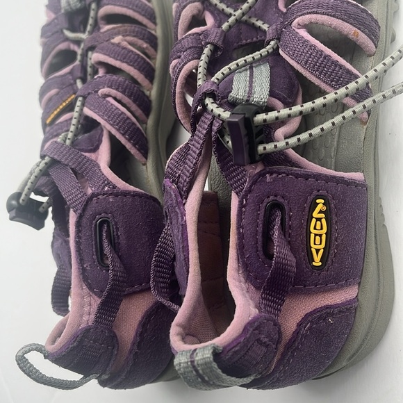 Keen Girls Whisper Sweet Waterproof Sport Sandals Purple Gray Size 2 Beach Hike - Picture 16 of 17